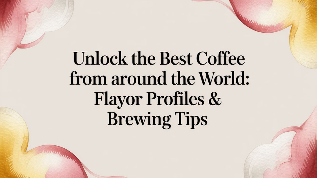 A World United by Coffee: Your Guide to the Best Coffee From Around the World