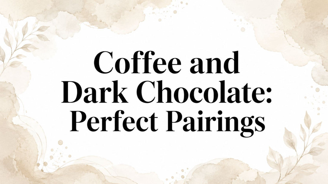Coffee and Dark Chocolate: Perfect Pairings