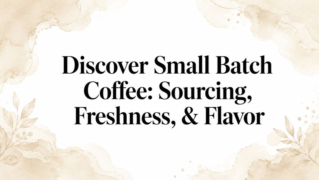 Discover Small Batch Coffee: Sourcing, Freshness, & Flavor