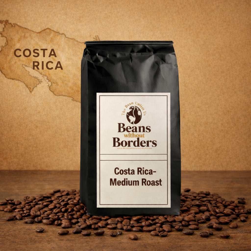Costa Rica Medium Roast Coffee: Sweet Apple & Honey Flavor