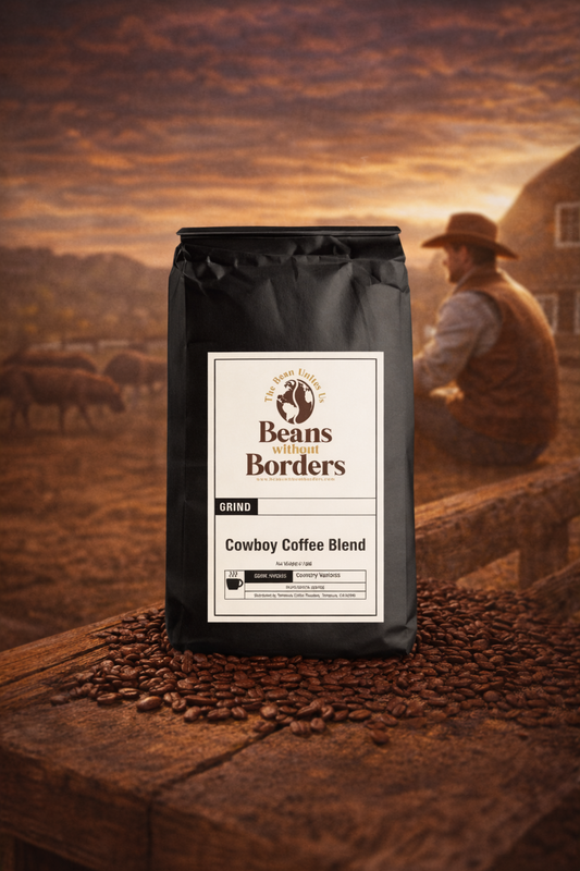Cowboy Coffee Blend Dark & Medium Roast with Cocoa & Caramel