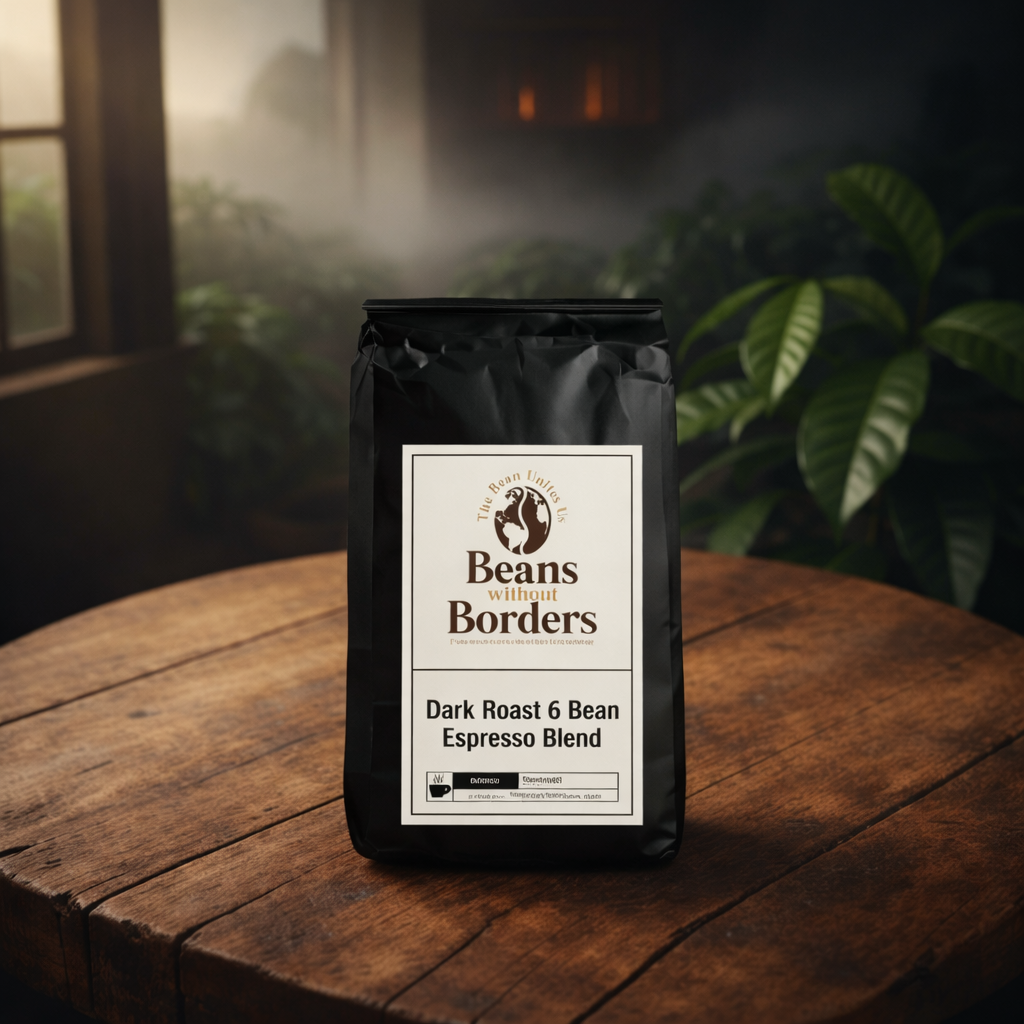 Dark Roast 6 Bean Espresso Blend for the Perfect Brew