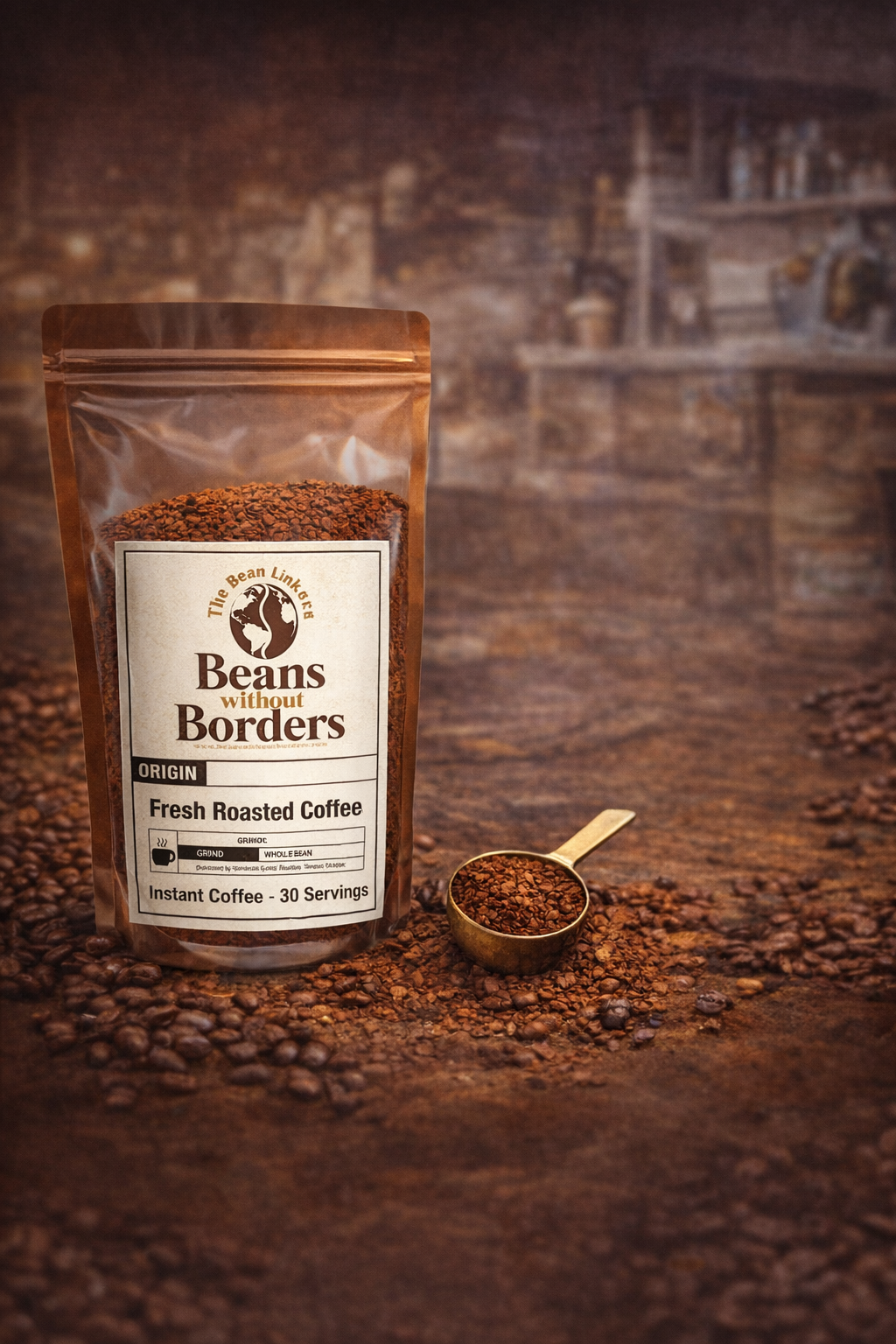 Instant Coffee 30 Servings - Convenient Resealable Pouch