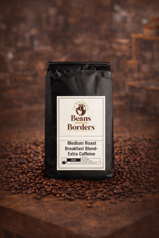 Medium Roast Breakfast Blend Coffee with Extra Caffeine