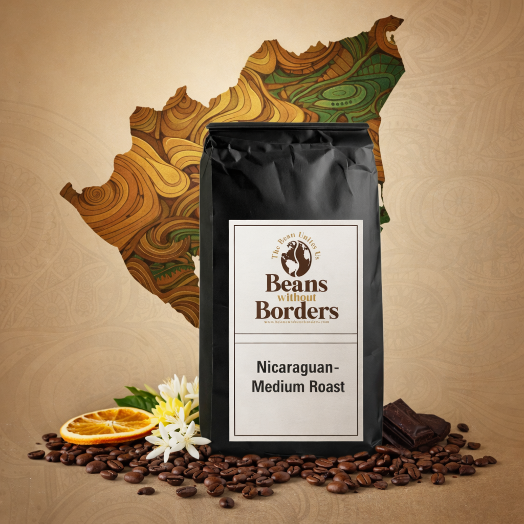 Nicaragua Medium Roast Coffee with Cocoa & Citrus Notes