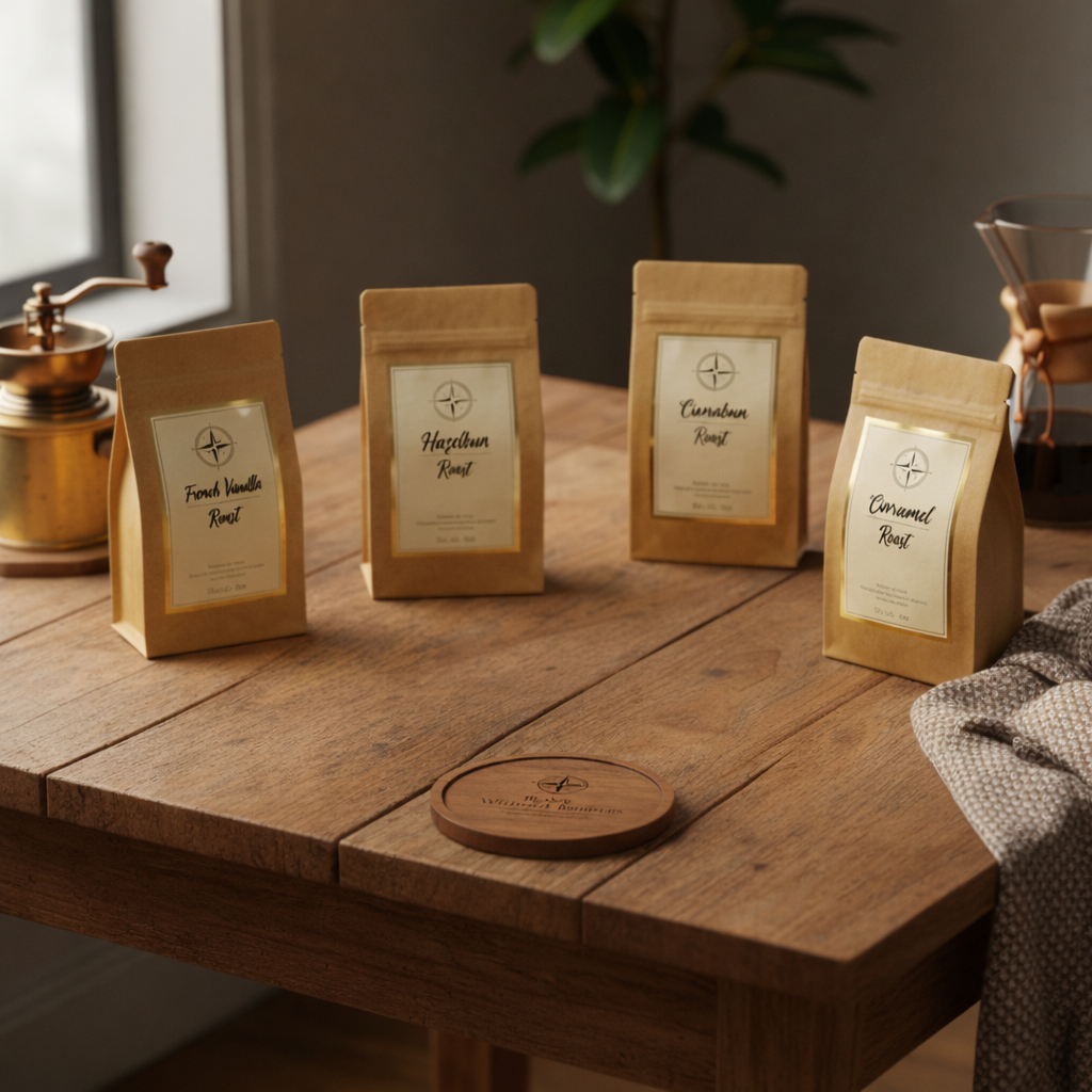 Sample Flavored Coffee Pack: Try 6 Gourmet Medium Roasts