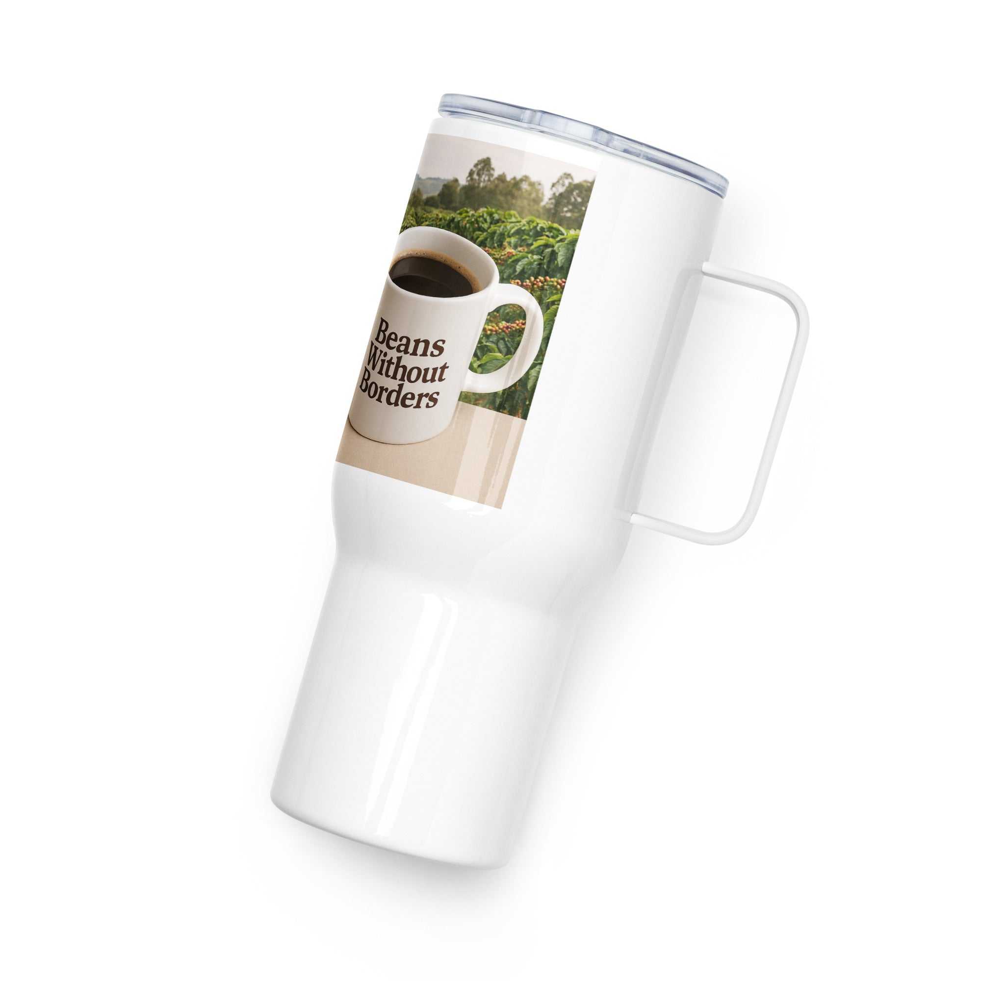 25oz Travel Mug- Stainless Steel – Beans Without Borders